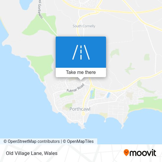 Old Village Lane map