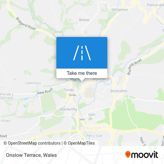 Onslow Terrace map