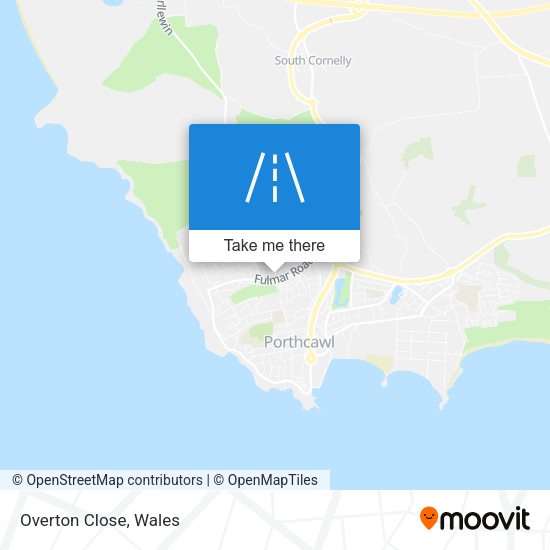 Overton Close map