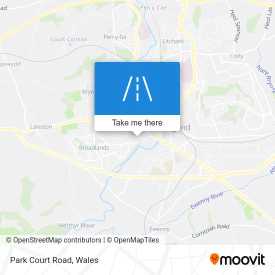 Park Court Road map