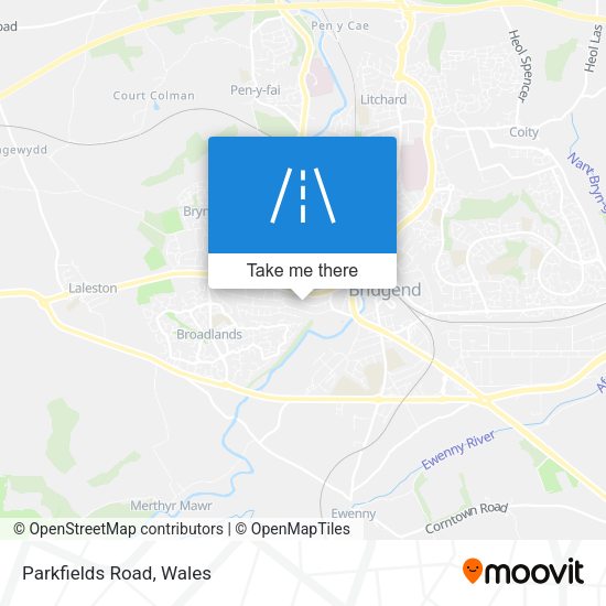Parkfields Road map