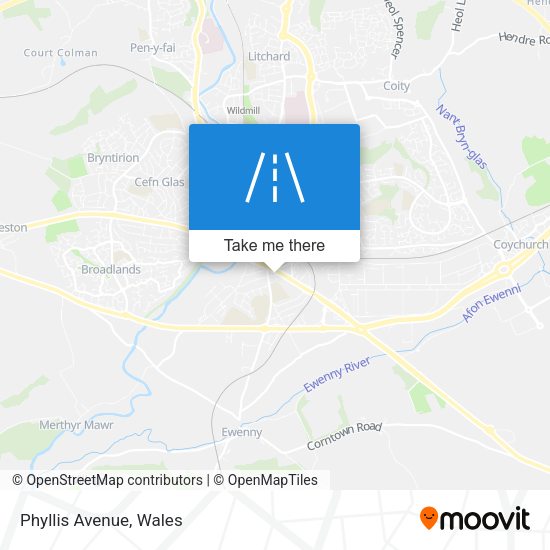Phyllis Avenue map