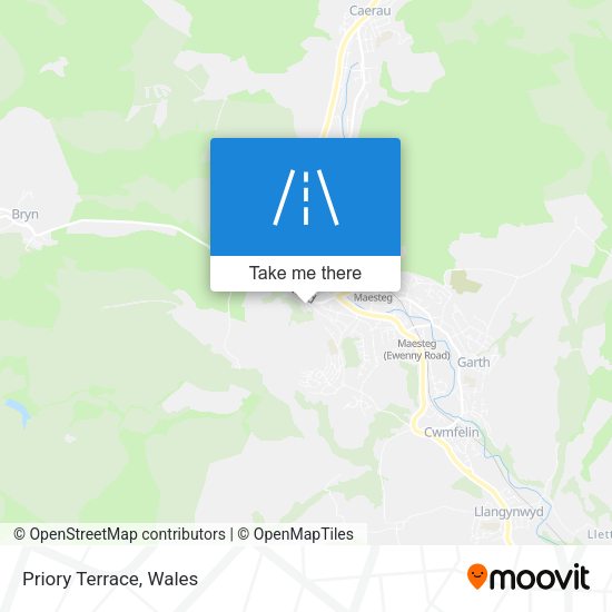 Priory Terrace map
