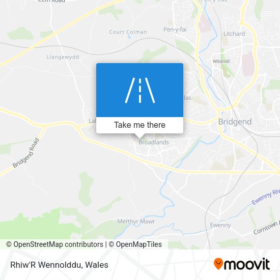 Rhiw'R Wennolddu map