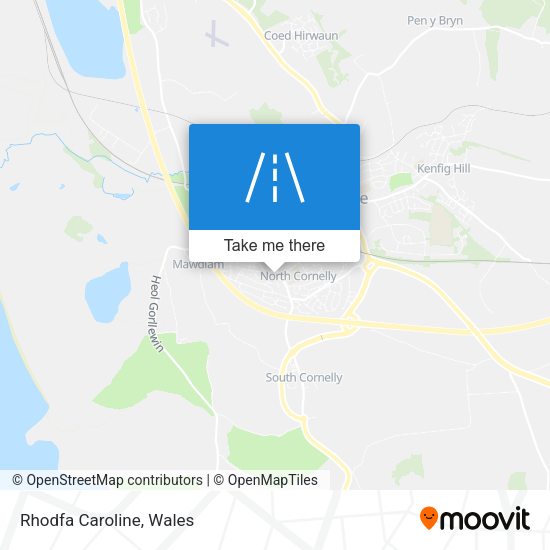 Rhodfa Caroline map