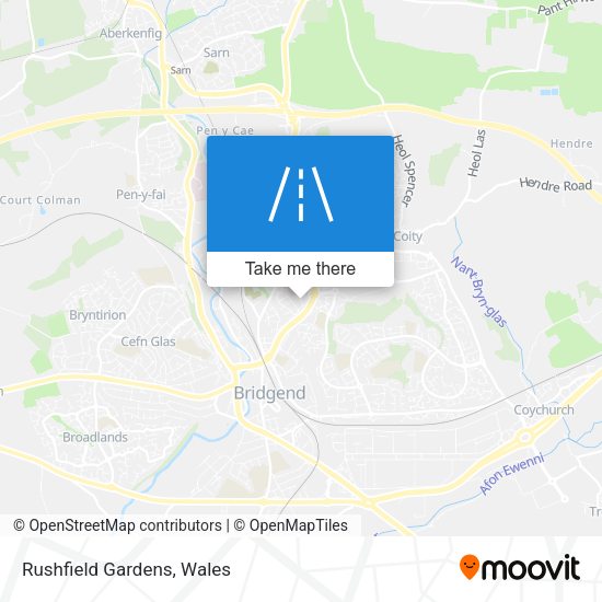 Rushfield Gardens map