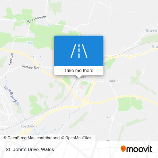 St. John's Drive map