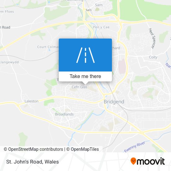 St. John's Road map