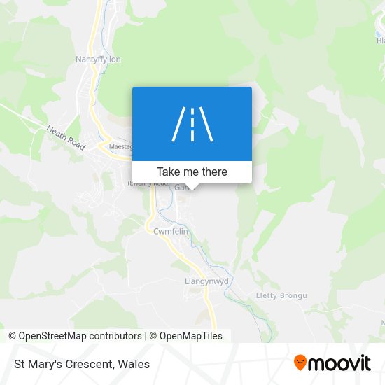 St Mary's Crescent map