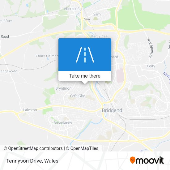 Tennyson Drive map