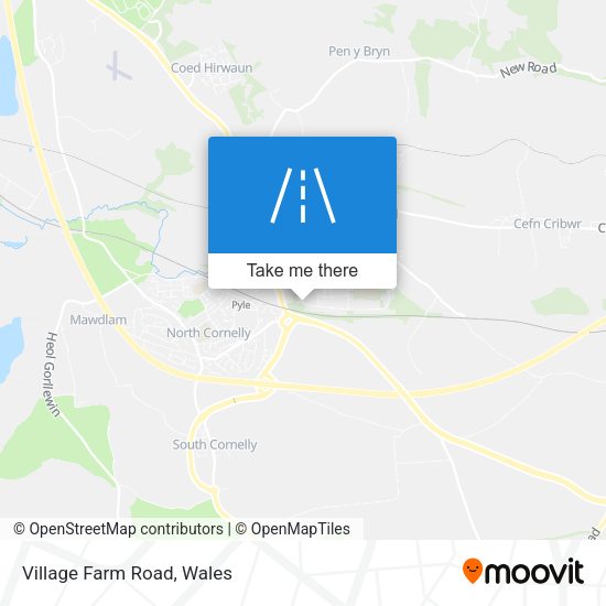 Village Farm Road map