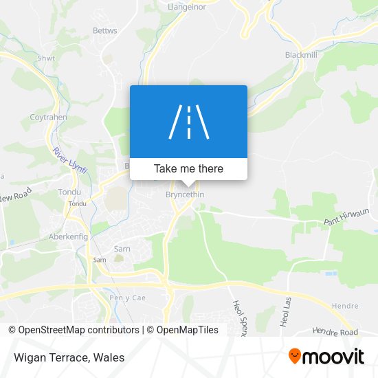 Wigan Terrace map