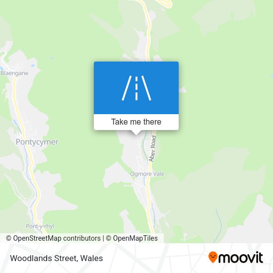 Woodlands Street map