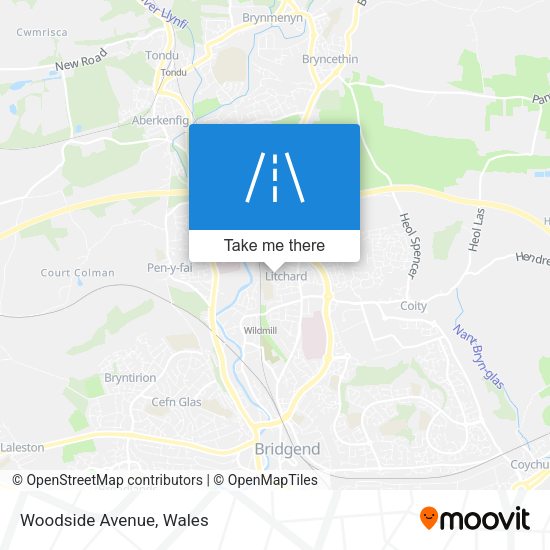 Woodside Avenue map