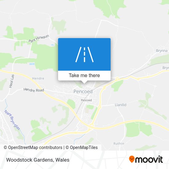 Woodstock Gardens map