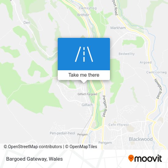 Bargoed Gateway map