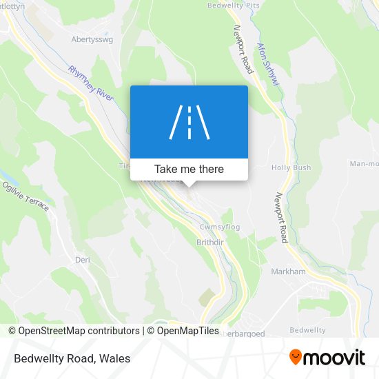 Bedwellty Road map