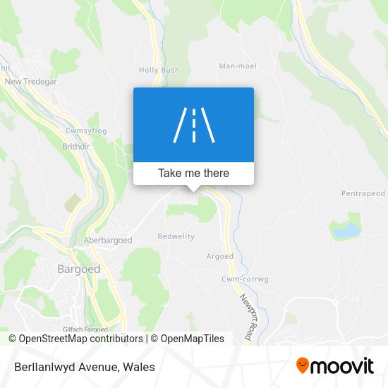 Berllanlwyd Avenue map