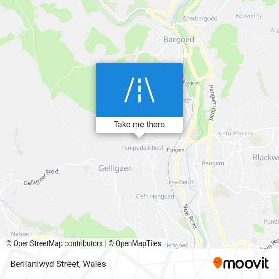 Berllanlwyd Street map