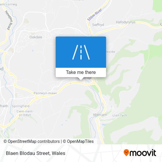 Blaen Blodau Street map