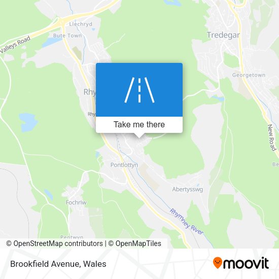 Brookfield Avenue map