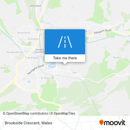 Brookside Crescent map