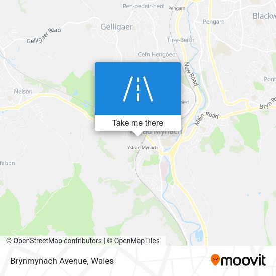 Brynmynach Avenue map