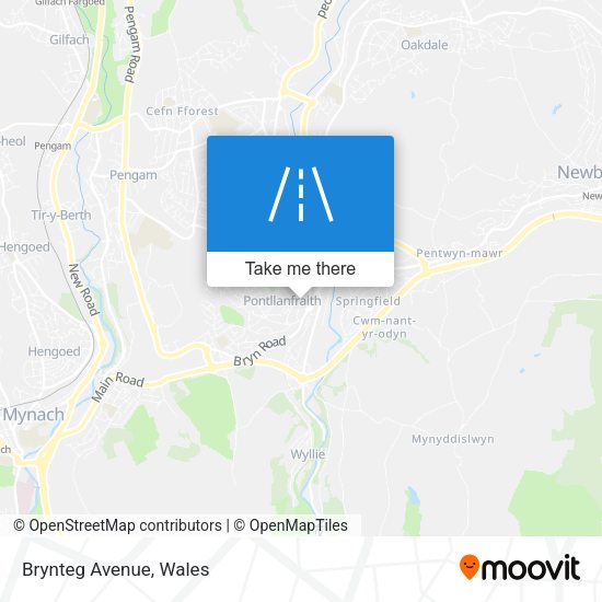Brynteg Avenue map