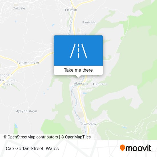 Cae Gorlan Street map