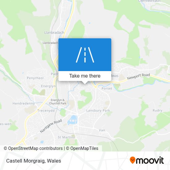 Castell Morgraig map