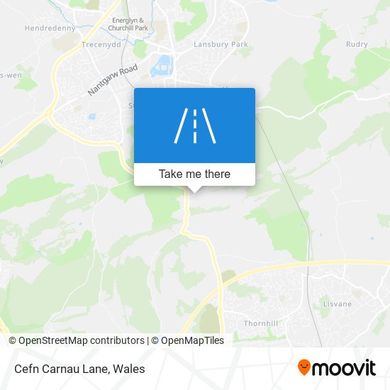 Cefn Carnau Lane map