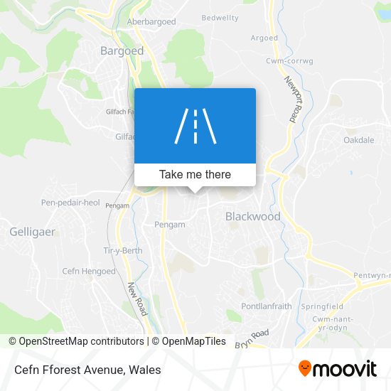 Cefn Fforest Avenue map
