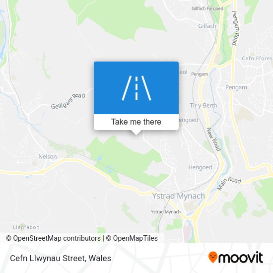 Cefn Llwynau Street map