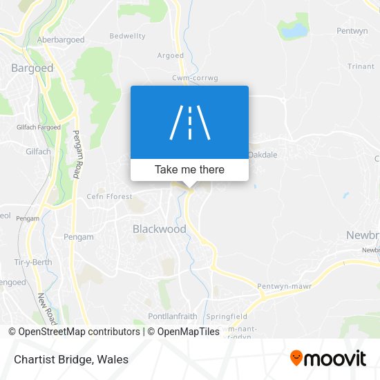 Chartist Bridge map