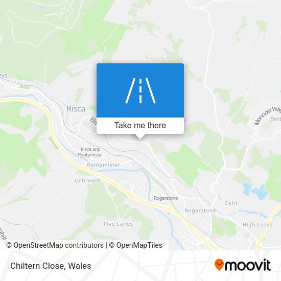 Chiltern Close map