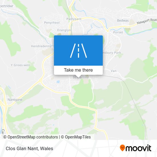 Clos Glan Nant map