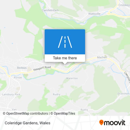 Coleridge Gardens map