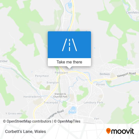 Corbett's Lane map