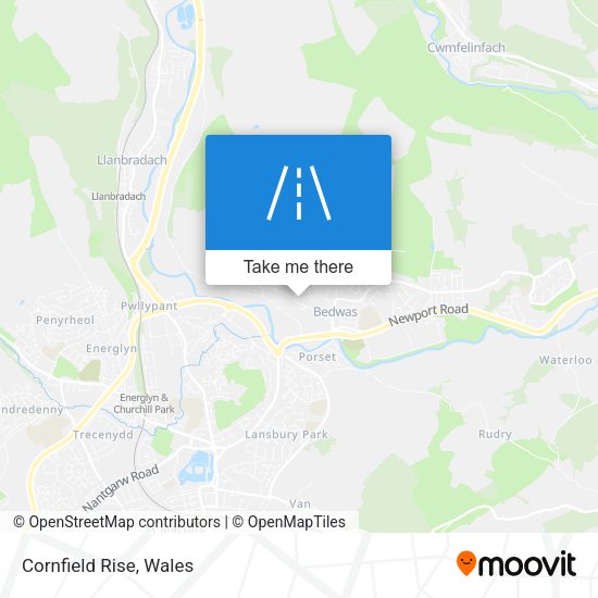 Cornfield Rise map