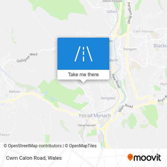Cwm Calon Road map
