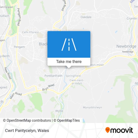 Cwrt Pantycelyn map