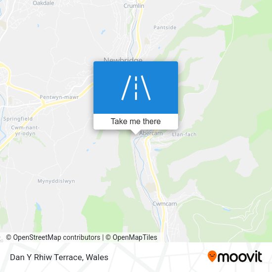 Dan Y Rhiw Terrace map