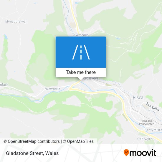 Gladstone Street map