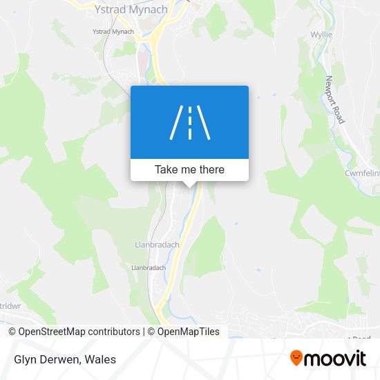 Glyn Derwen map