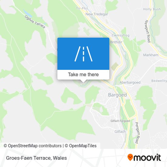 Groes-Faen Terrace map
