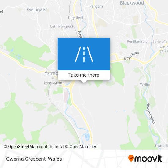 Gwerna Crescent map