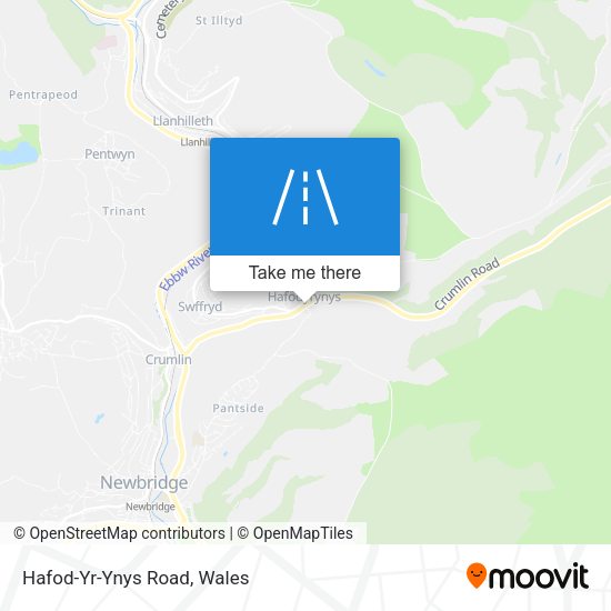 Hafod-Yr-Ynys Road map