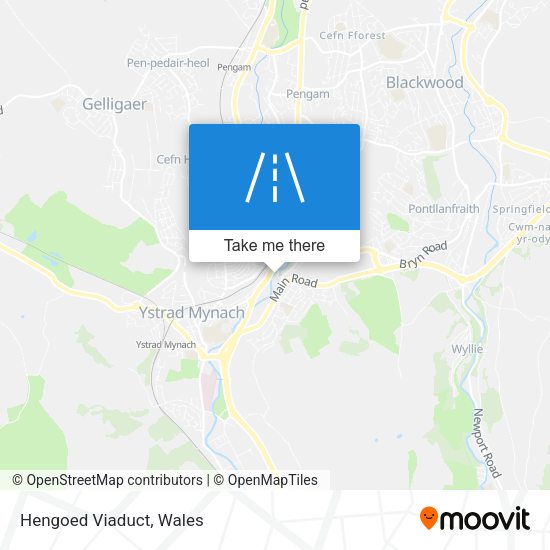 Hengoed Viaduct map