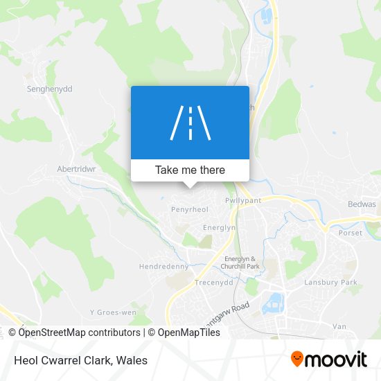 Heol Cwarrel Clark map