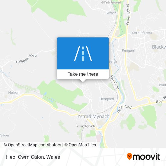 Heol Cwm Calon map